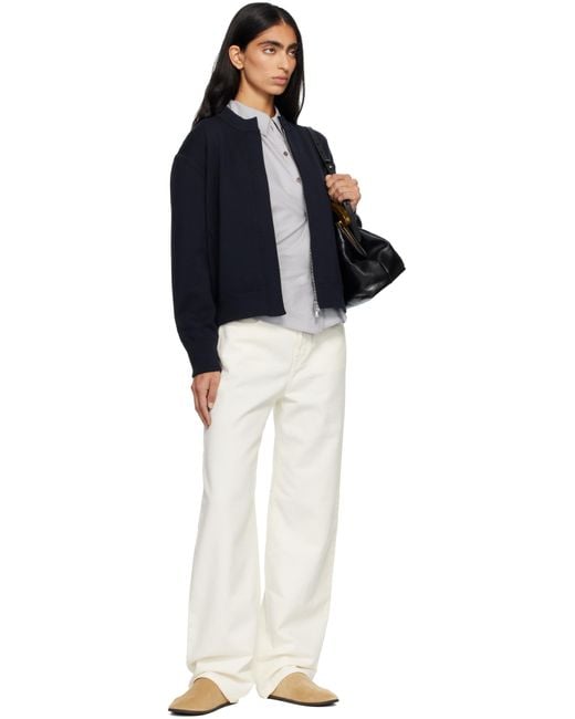 Max Mara White Mirna Jeans
