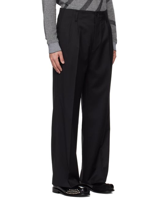 Pantalon noir à plis Vivienne Westwood pour homme en coloris Black