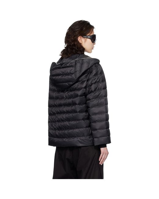 Rick Owens Black Moncler + Ziplock Down Jacket