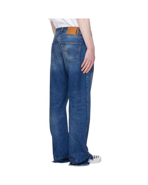 Vetements Blue Bootcut Jeans for men