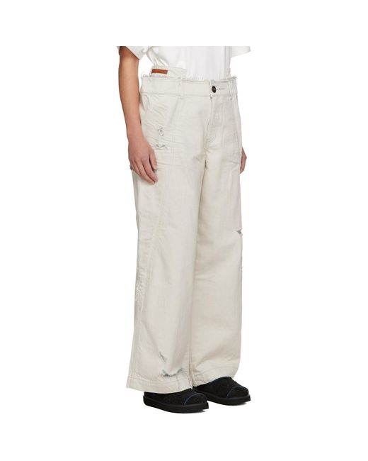Adererror White Azio Jeans