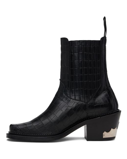 Toga Virilis Black Ssense Exclusive Croc Aj1255 Boots for men
