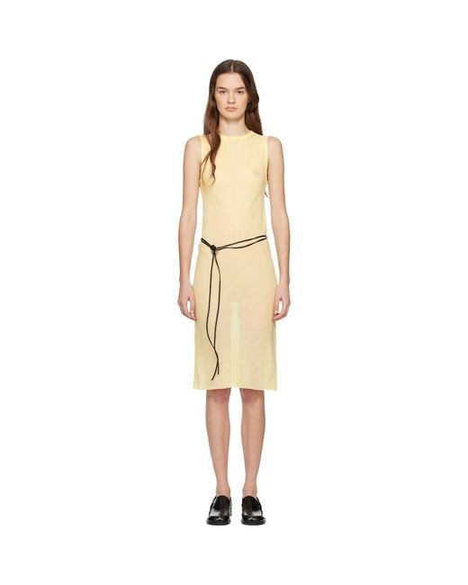 Rier Black Wool Gauze Minidress