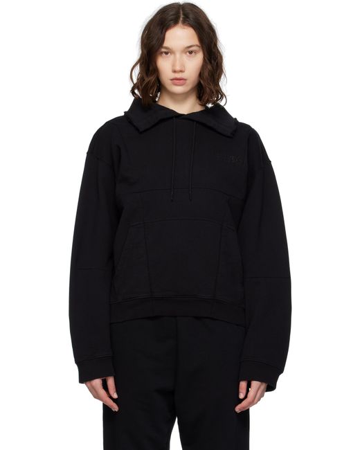 MM6 by Maison Martin Margiela ブラック 襟付き スウェットシャツ Black