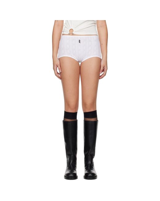 Rabanne Black Pointelle Shorts