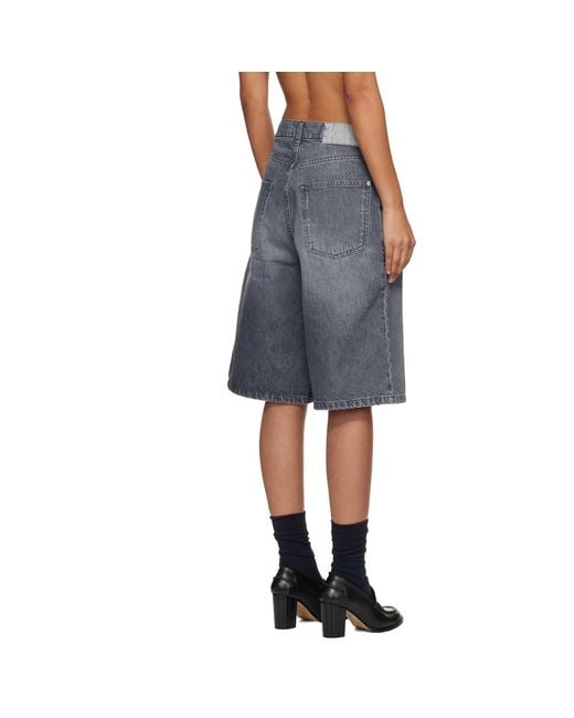 mfpen Black Rivet Denim Shorts