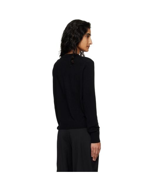 Acne Black Fitted Yak Wool Cardigan