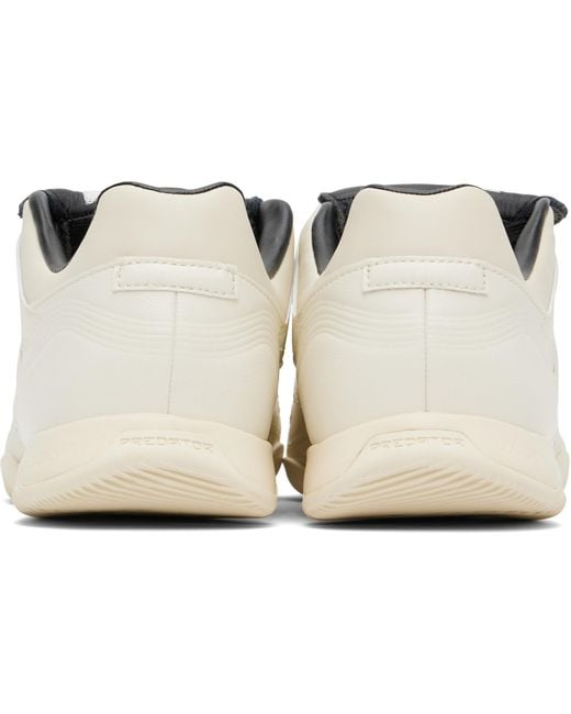Y-3 White Off- Leather Predator Precision Sneakers for men