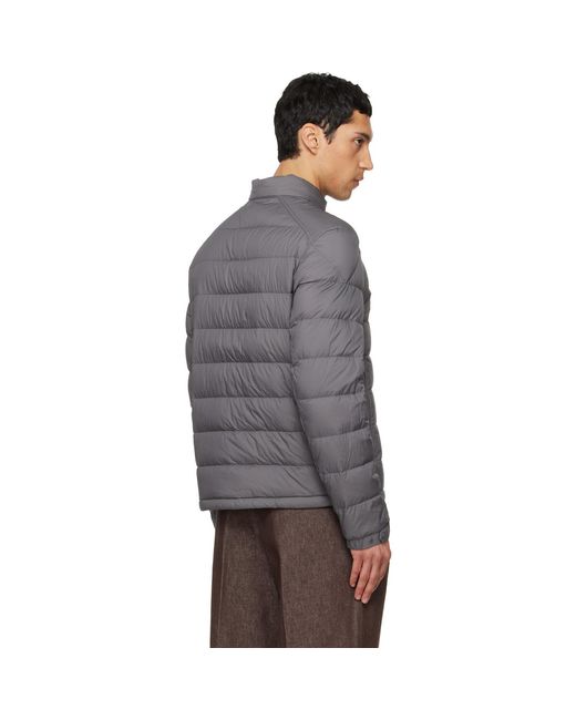 Moncler Gray Selves Short Down Jacket for men