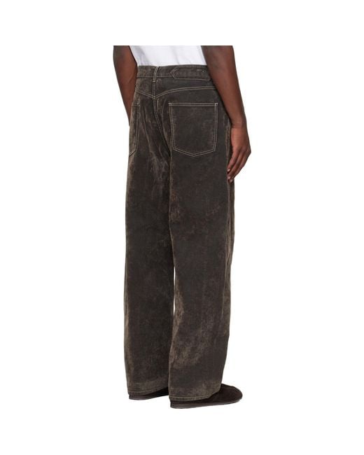 Jacquemus Black Khaki 'The Mirada De-Nîmes' Jeans for men