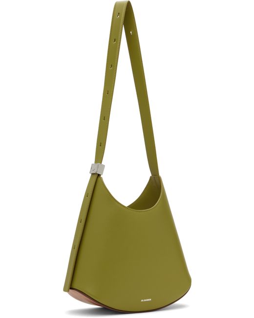 Jil Sander カーキ スモール Eldorado バッグ Green