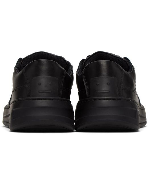 Acne Black Perforated Sneakers