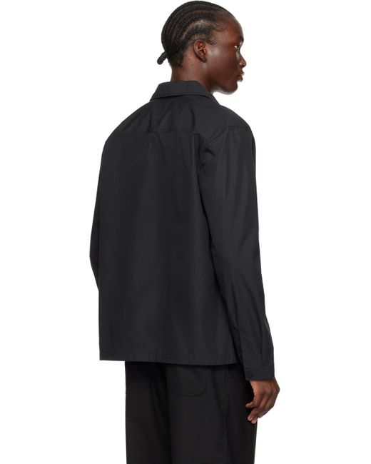 Chemise noire à écusson HUGO pour homme en coloris Black