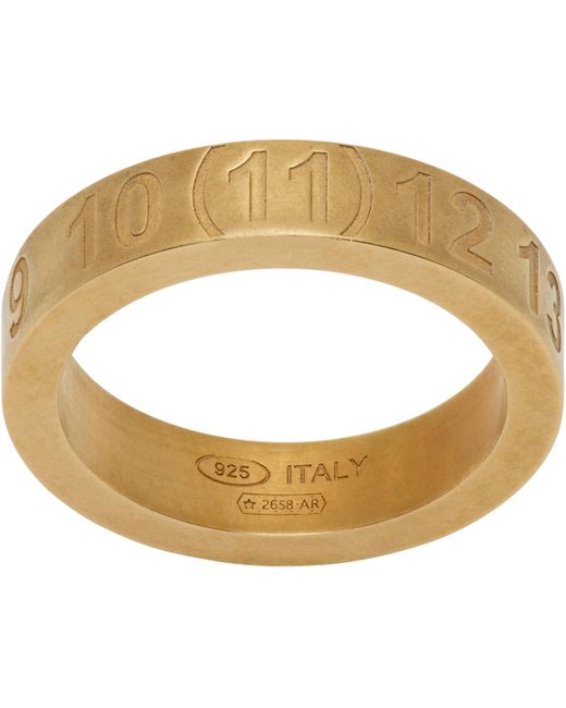 Maison Margiela Metallic Numerical Ring for men