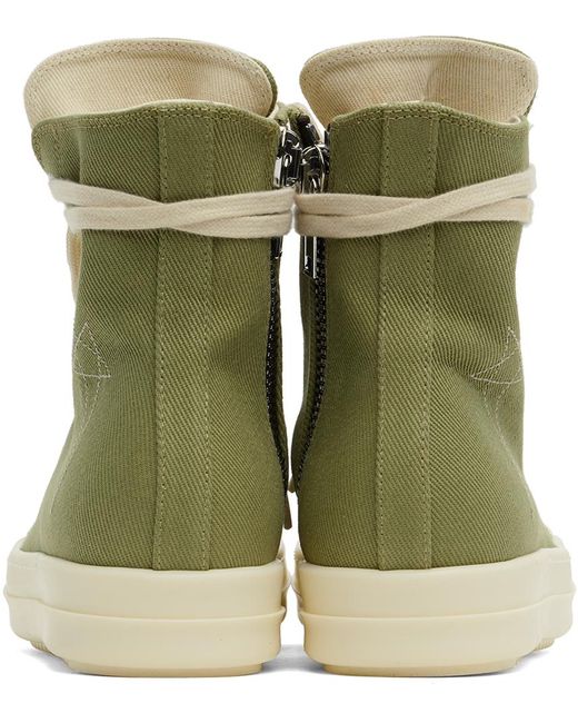 Rick Owens Green Porterville Sneaks Sneakers