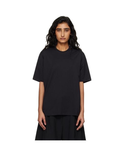 Frankie Shop Black Harper Soft Organic T-Shirt