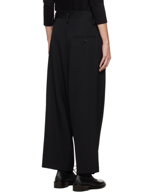 Pantalon noir à nervures Y's Yohji Yamamoto en coloris Black