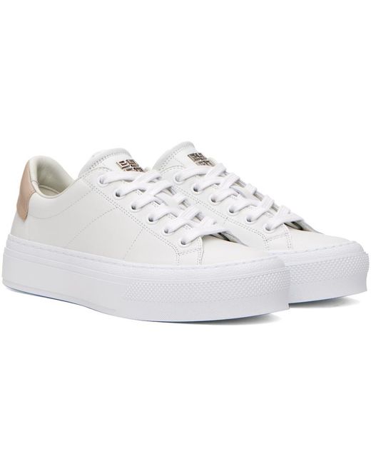 Givenchy Black White & Beige City Sport Sneakers