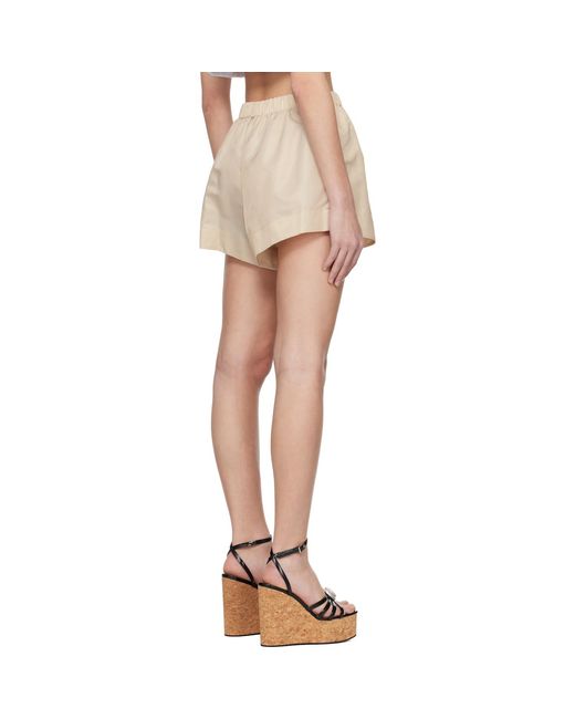 Area Multicolor Crystal Trim Track Shorts