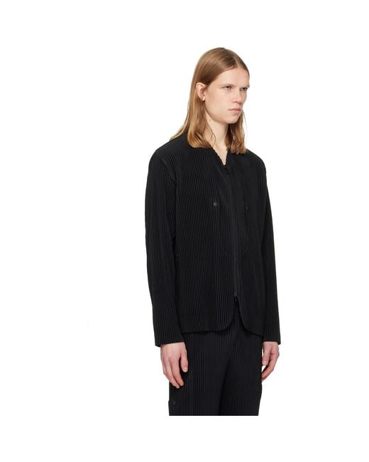 Homme Plissé Issey Miyake Black Quarry Jacket for men