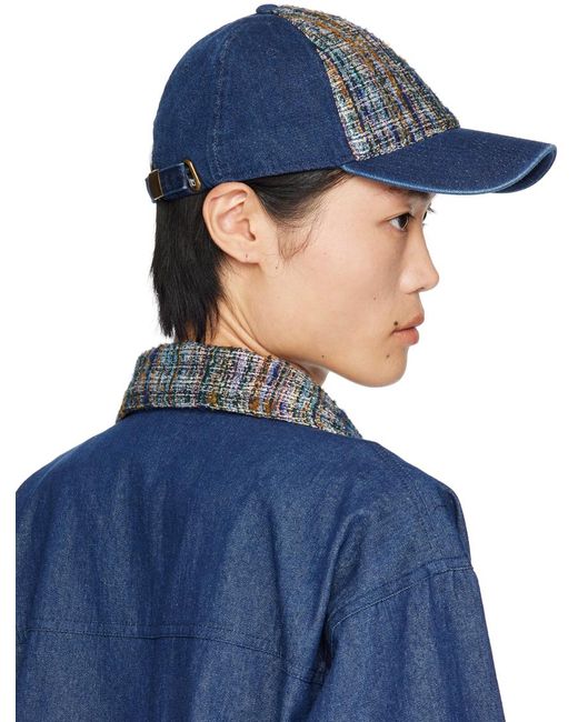 Anna Sui Blue Ssense Exclusive Cap for men