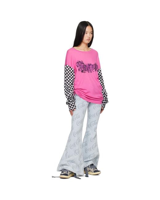 ERL White Jacquard Jeans