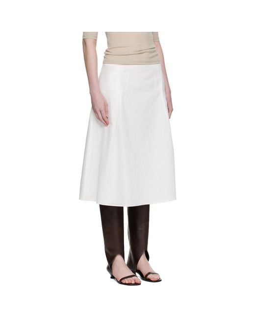 Paloma Wool White Dimi Midi Skirt