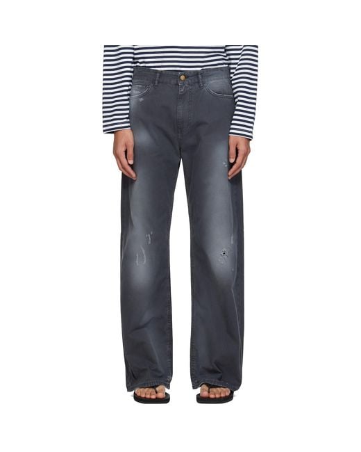 Stockholm Surfboard Club Blue Chino Trousers for men