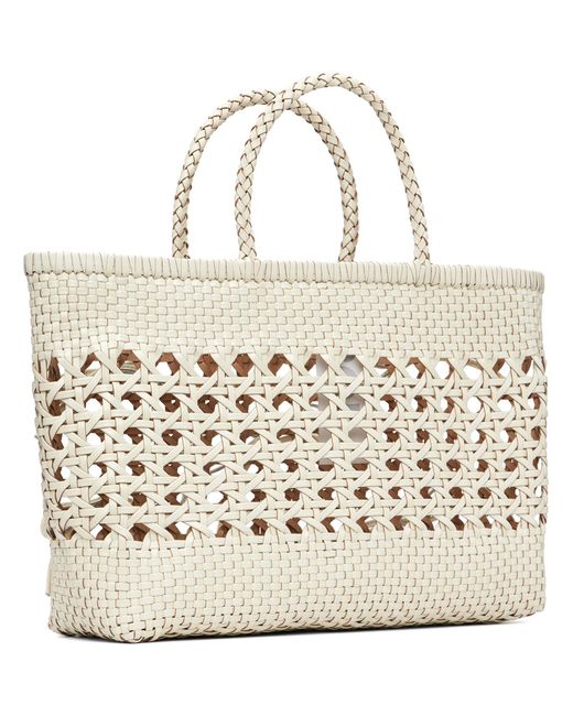 OSOI Metallic Off- Biscuit Tote