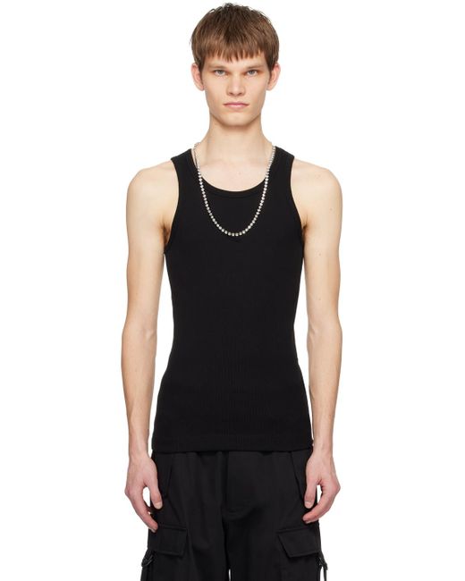 Givenchy Black Extra Slim Fit Tank Top for men