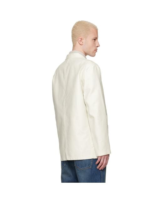 A.P.C. Natural Off- Leo Blazer for men