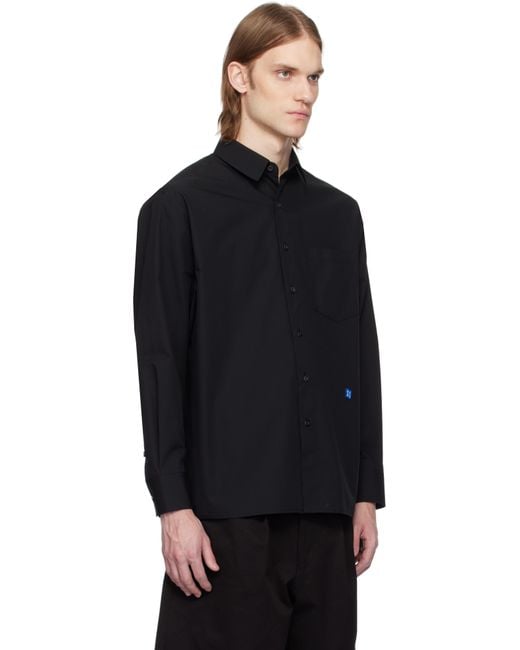 Adererror Black Sig; Trs Tag 01 Shirt for men