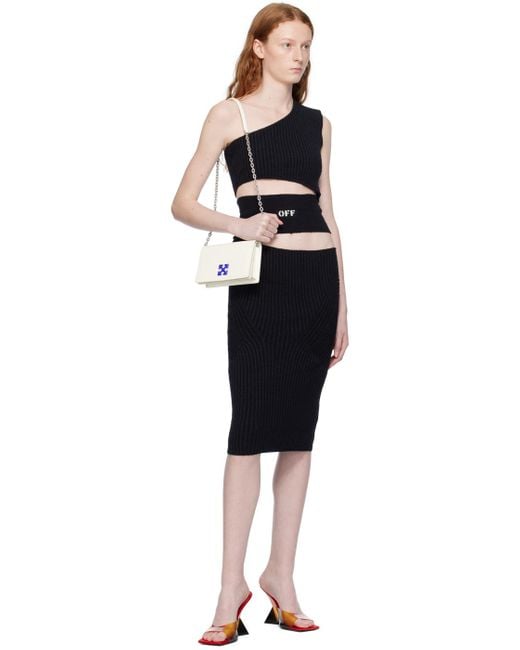 Off-White c/o Virgil Abloh Black Abito 'Micro Bouclè'