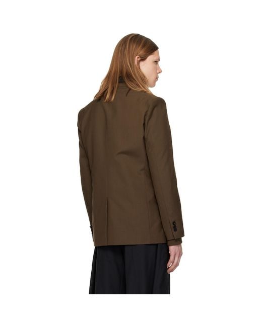 Sacai Brown Suiting Blazer for men