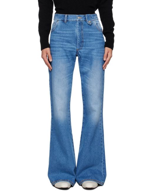 Egonlab Blue Wide-leg Jeans for men