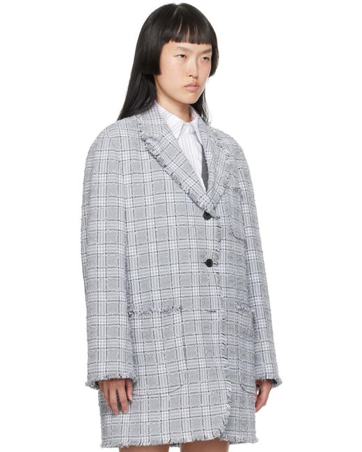 Thom Browne Multicolor Gray Prince Of Wales Jacket