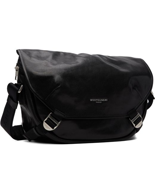 Wooyoungmi Black Crossbody Satchel for men