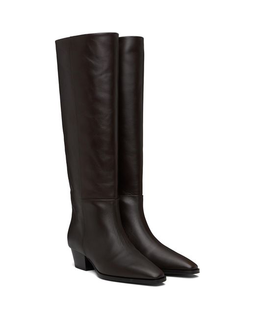 Aeyde Black Medea Tall Boots