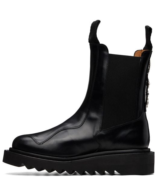 Toga Virilis Black Ssense Exclusive Aj1131 Chelsea Boots for men