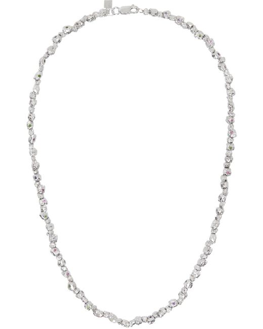Veneda Carter White Ssense Exclusive Vc025 Signature Gem Stone Necklace for men