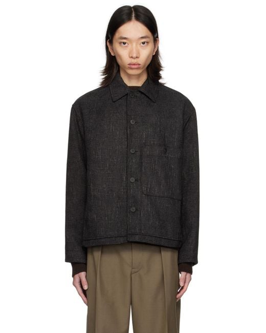 LE17SEPTEMBRE Button Down Jacket in Black for Men Lyst UK