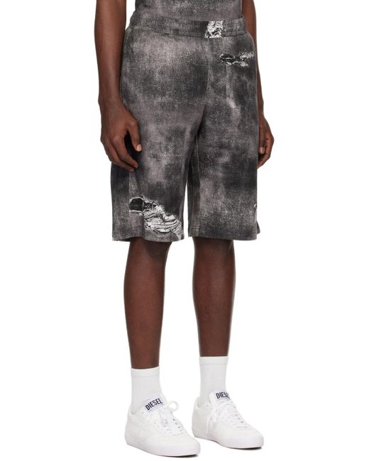 DIESEL Black P-Ston-Short Shorts for men