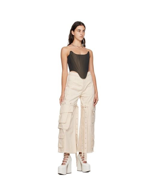 Marques'Almeida Natural Marques Almeida Multi-Pocket Jeans