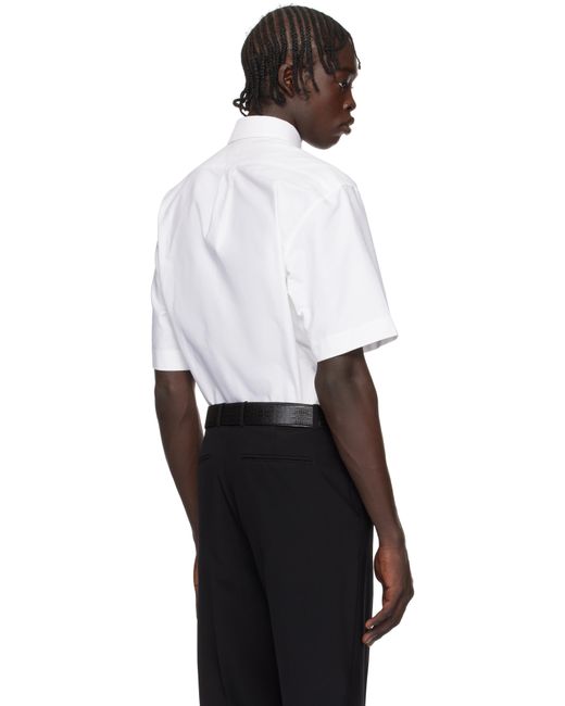 Givenchy White Short Sleeve Shirt for men