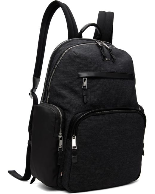 Boss Black Logo Hardware Backpack for men