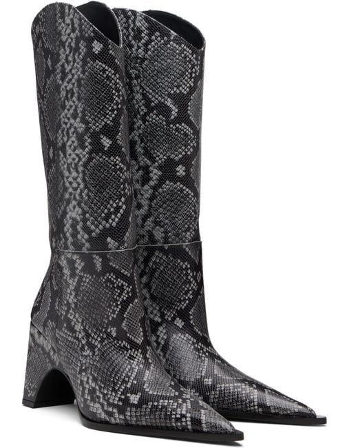 Coperni Black Bridge Cowboy Tall Boots