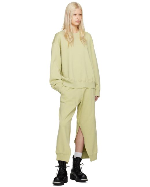MM6 by Maison Martin Margiela Natural Green Vented Sweatpants