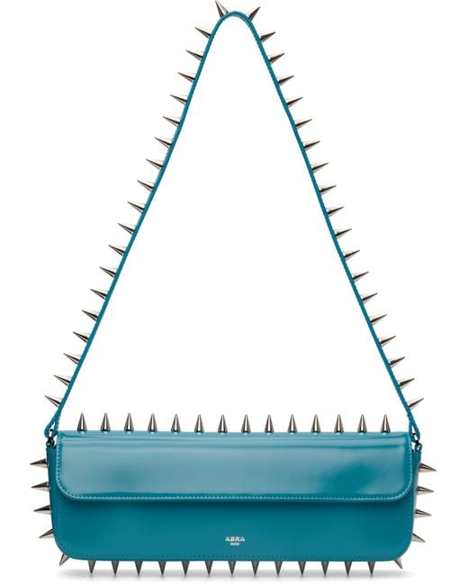 Sac Baguette Bleu À Clous Abra en coloris Blue
