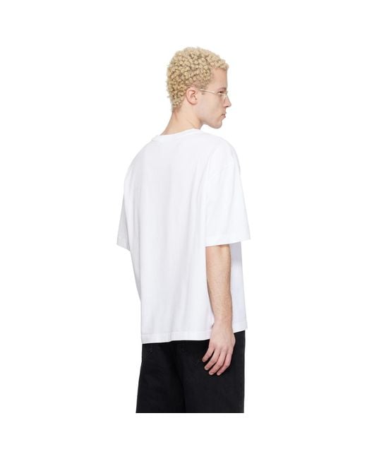 Maison Kitsuné White Fox Head Oversize T-Shirt for men
