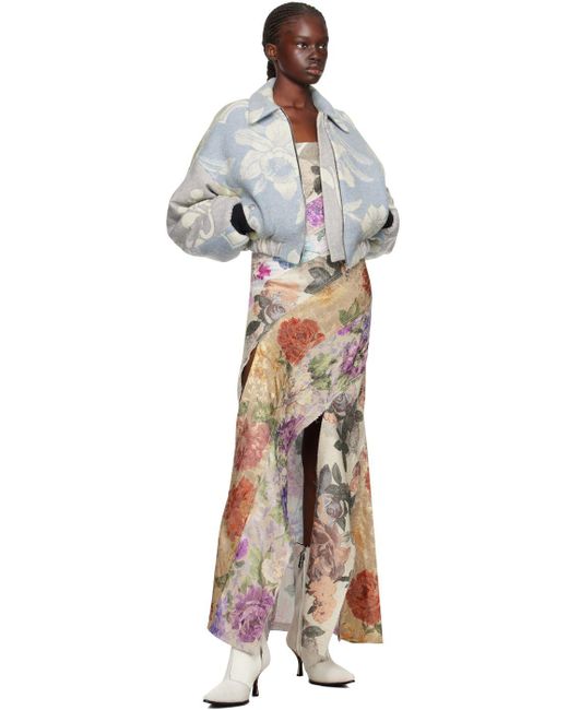 Rave Review Blue Simone Bomber Jacket Lyst